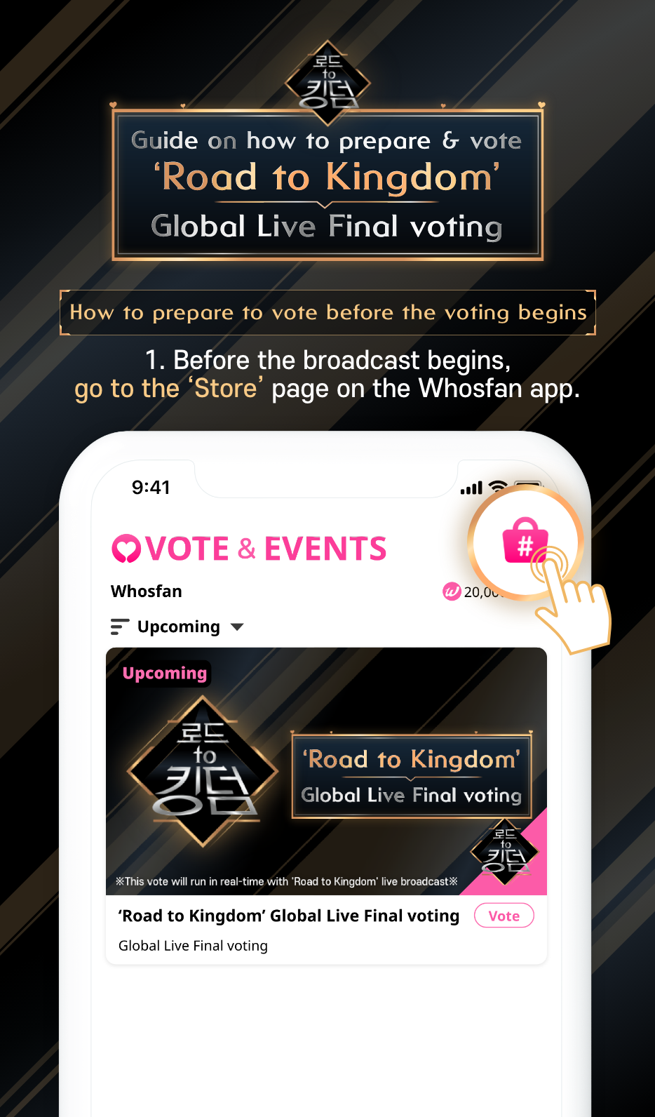 [Note] Guide on how to vote for 'Road to Kingdom' Global  
